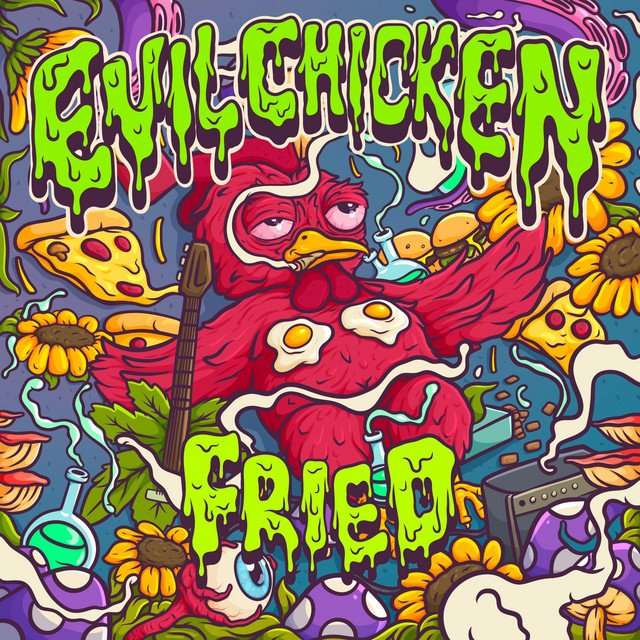 Peso e bom-humor estão no lisérgico novo single do Evil Chicken